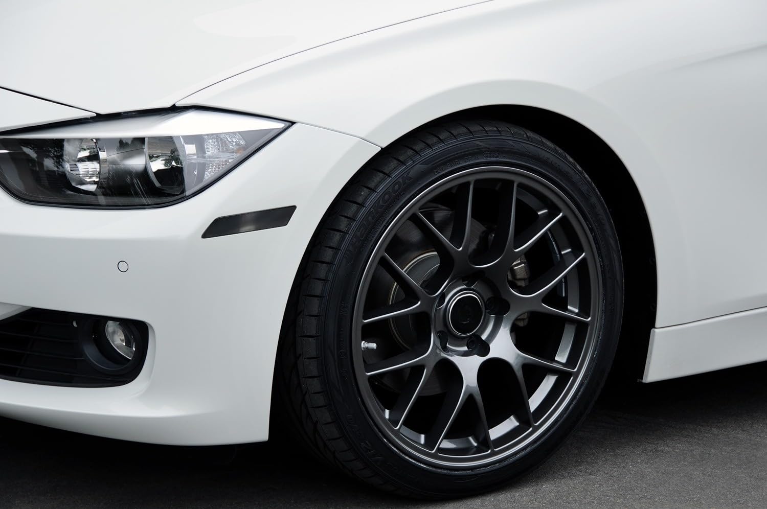 Amazon.com: iJDMTOY Glossy Black Smoked Lens Front Bumper Side